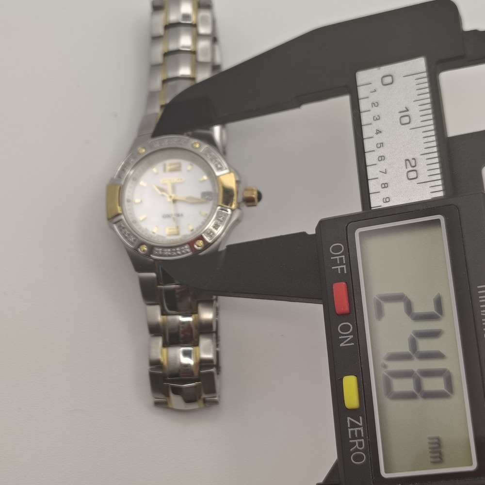 Vintage 2006 Seiko Coutura Solar Genuine Diamond Japanese‎ Women's Quartz Watch - Picture 6 of 9
